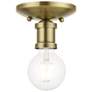 2_Lansdale 1 Light Antique Brass Single Flush Mount