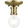 Lansdale 1 Light Antique Brass Single Flush Mount
