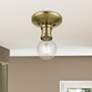 1_Lansdale 1 Light Antique Brass Single Flush Mount