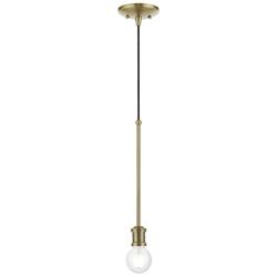 Lansdale 1 Light Antique Brass Single Pendant
