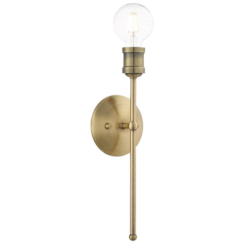 Image 1 Lansdale 1 Light Antique Brass Wall Sconce