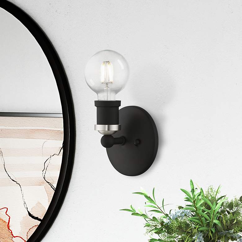 Image 1 Lansdale 1 Light Black ADA Single Sconce