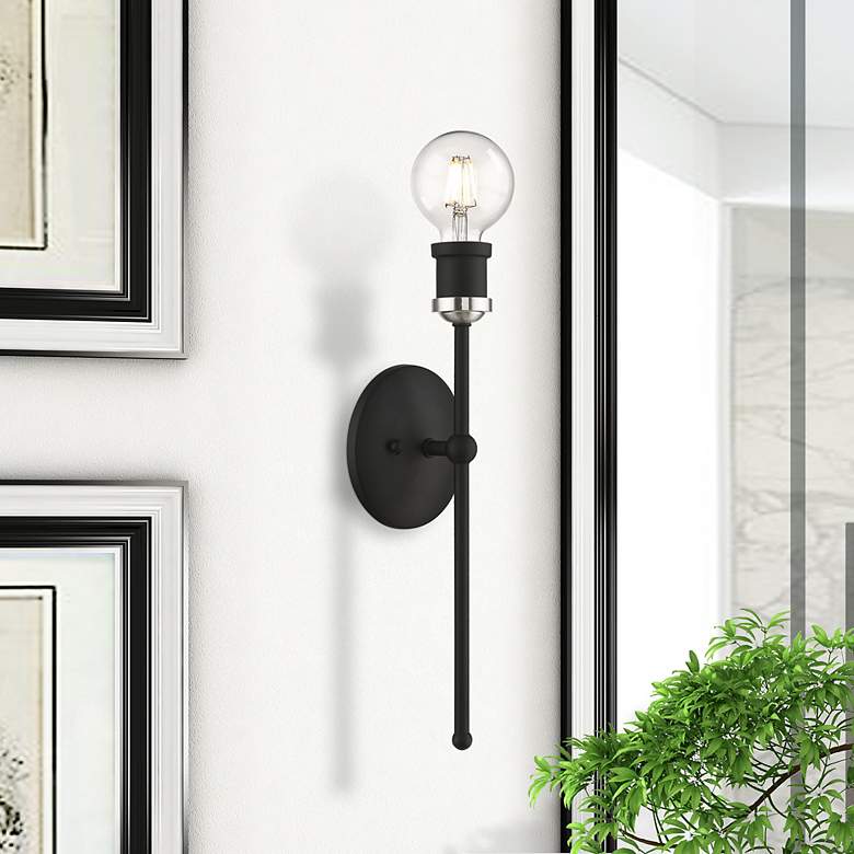 Image 1 Lansdale 1 Light Black ADA Single Sconce