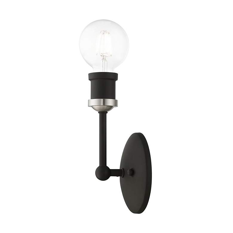 Image 7 Lansdale 1 Light Black ADA Vanity Sconce more views