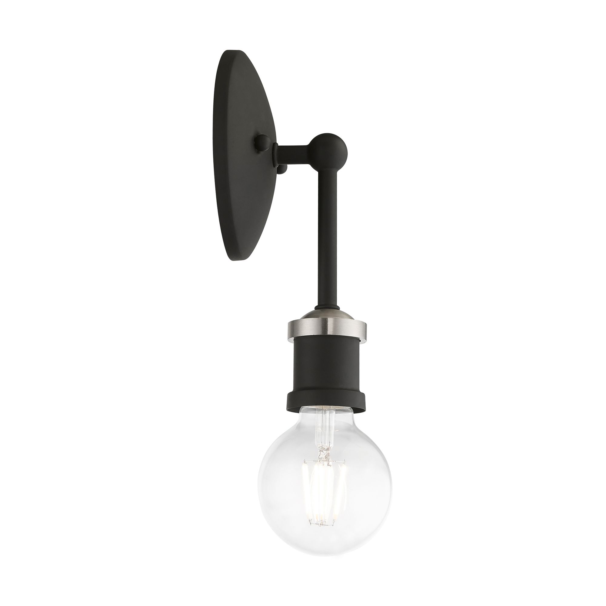 Lansdale 1 Light Black ADA Vanity Sconce