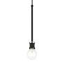 5_Lansdale 1 Light Black Single Pendant with Brushed Nickel Accents more views