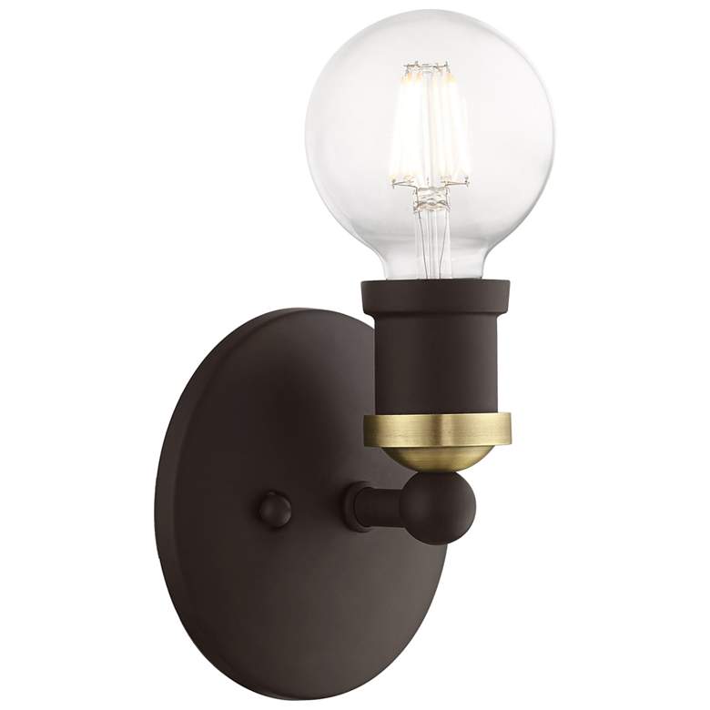 Image 1 Lansdale 1 Light Bronze ADA Single Sconce