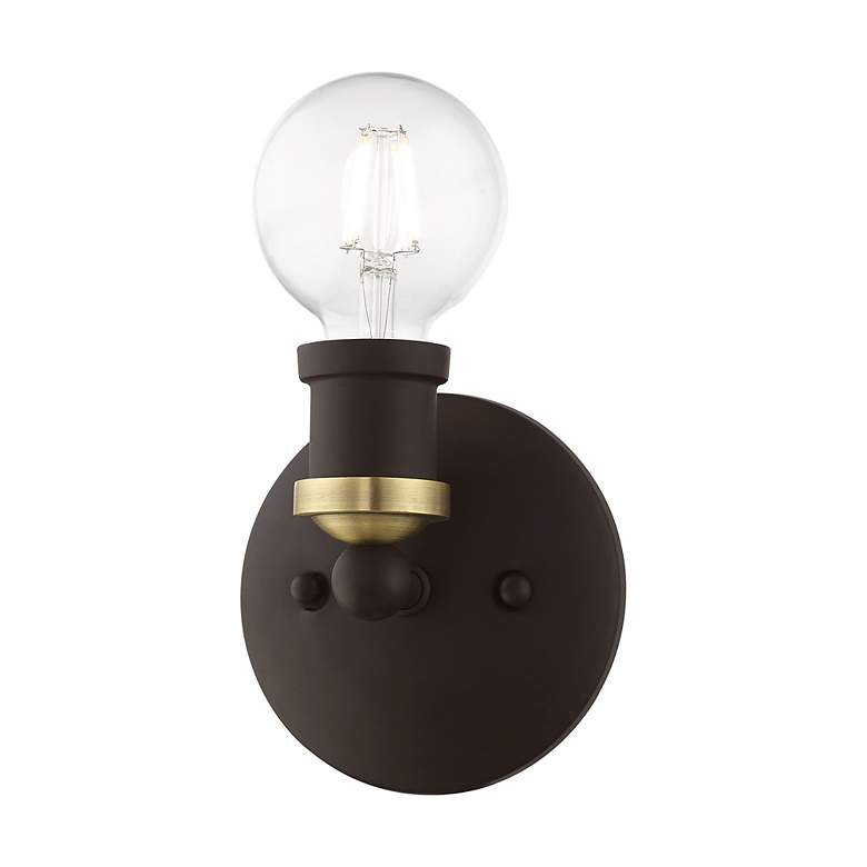 Image 5 Lansdale 1 Light Bronze ADA Single Sconce more views