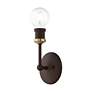 7_Lansdale 1 Light Bronze ADA Vanity Sconce with Antique Brass Accents more views