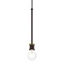 5_Lansdale 1 Light Bronze Single Pendant with Antique Brass Accents more views