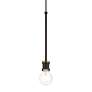 6_Lansdale 1 Light Bronze Single Pendant with Antique Brass Accents more views
