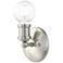 Lansdale 1 Light Brushed Nickel ADA Single Vanity Sconce