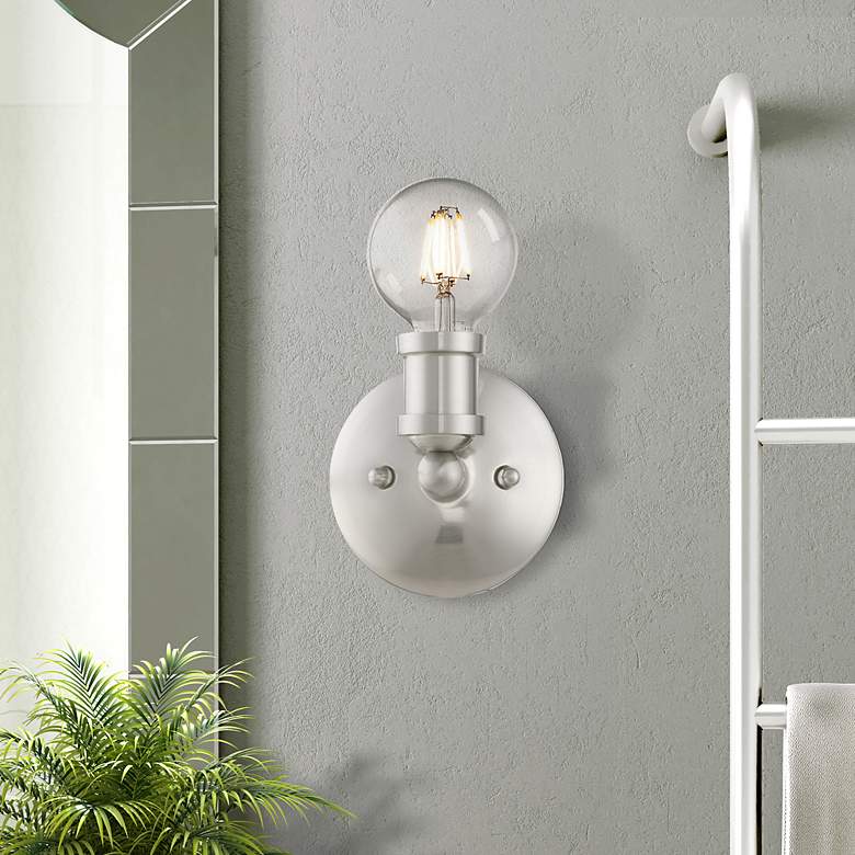 Image 1 Lansdale 1 Light Brushed Nickel ADA Single Vanity Sconce