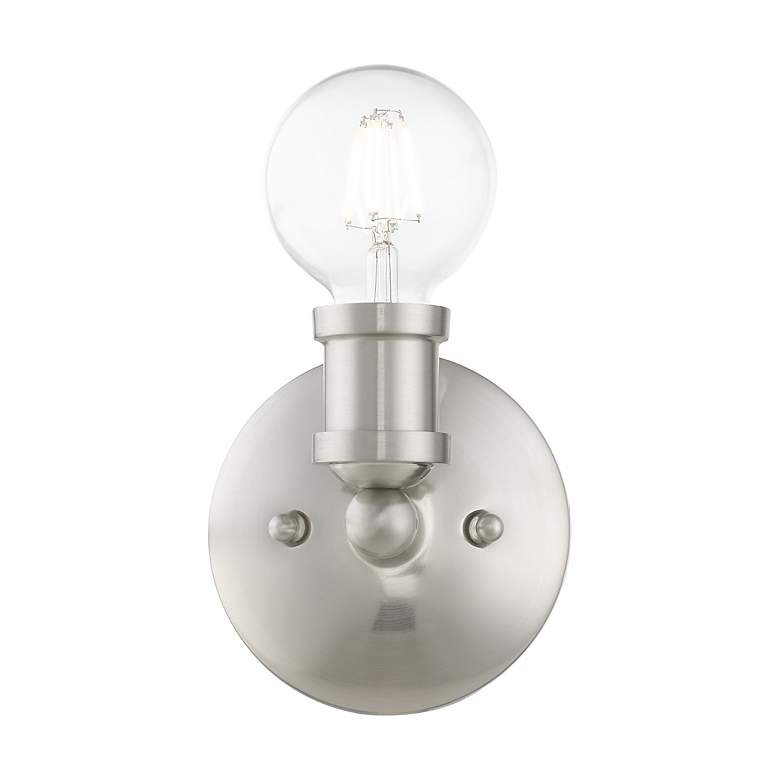 Image 4 Lansdale 1 Light Brushed Nickel ADA Single Vanity Sconce more views