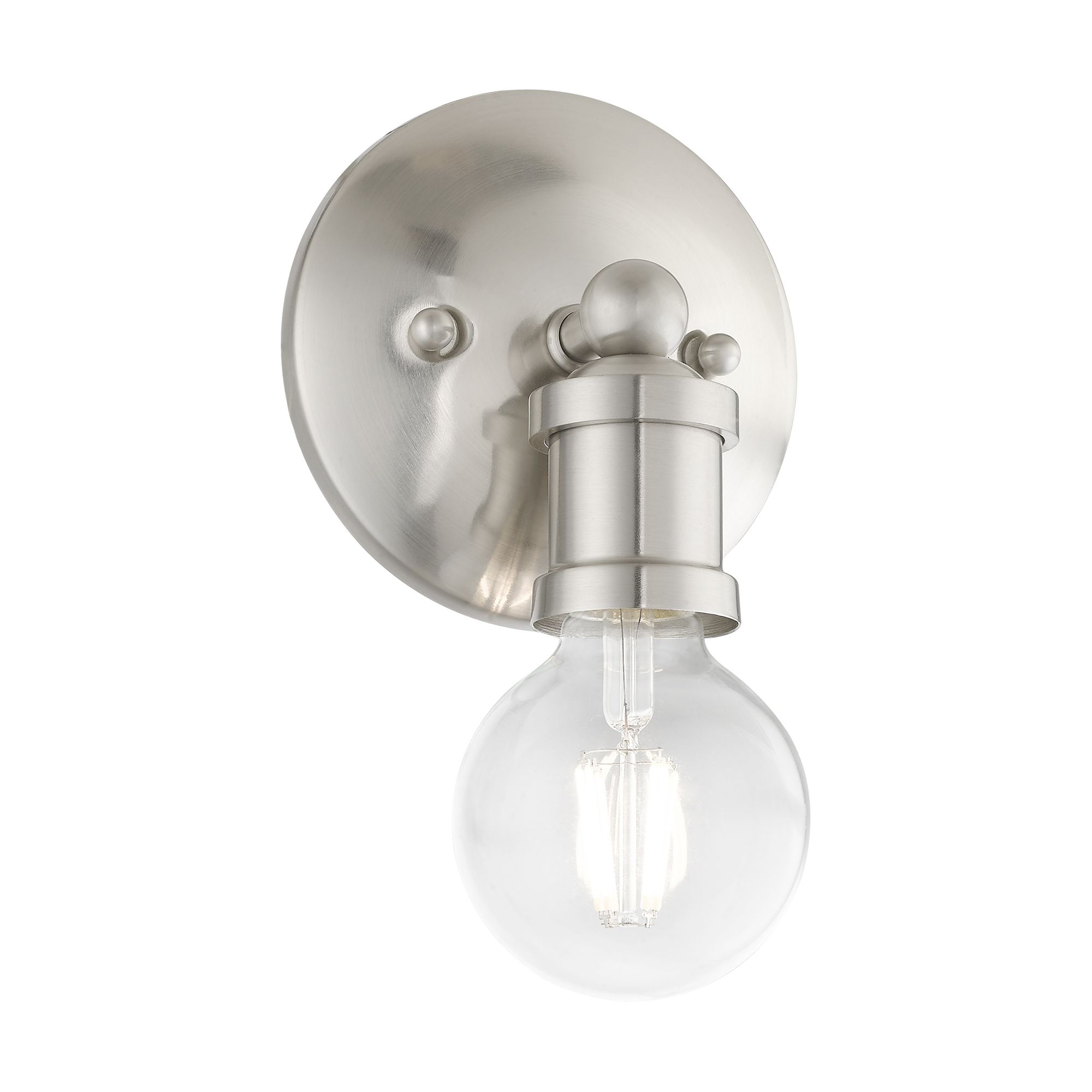 Image 5 Lansdale 1 Light Brushed Nickel ADA Single Vanity Sconce more views