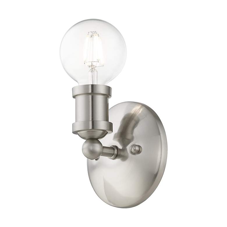 Image 6 Lansdale 1 Light Brushed Nickel ADA Single Vanity Sconce more views