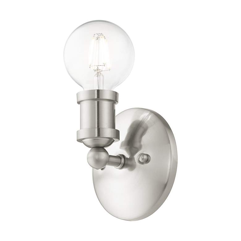Image 7 Lansdale 1 Light Brushed Nickel ADA Single Vanity Sconce more views