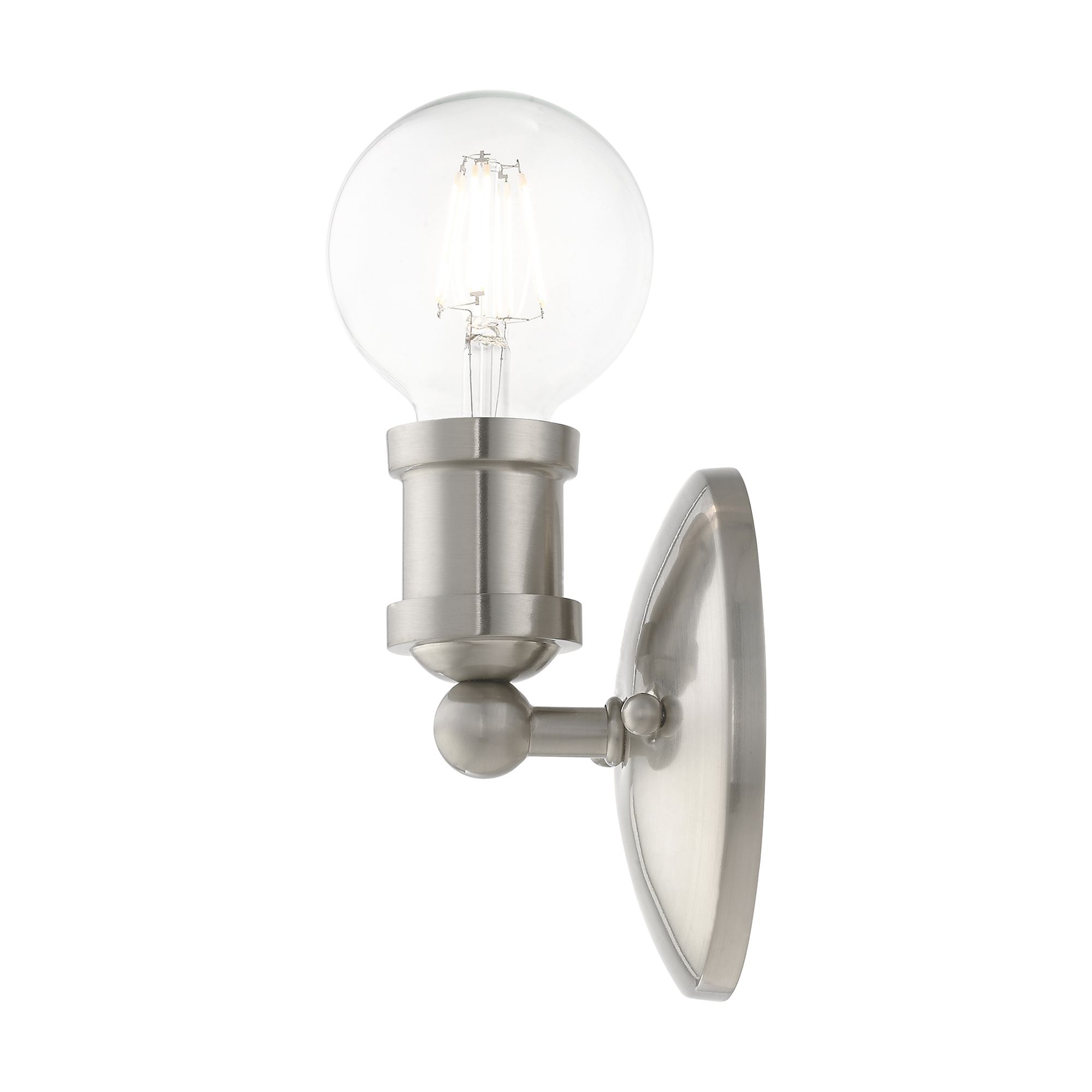 Lansdale 1 Light Brushed Nickel ADA Single Vanity Sconce