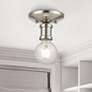 1_Lansdale 1 Light Brushed Nickel Single Flush Mount