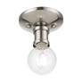 6_Lansdale 1 Light Brushed Nickel Single Flush Mount more views