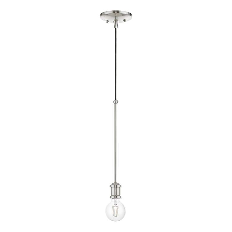 Image 3 Lansdale 1 Light Brushed Nickel Single Pendant more views