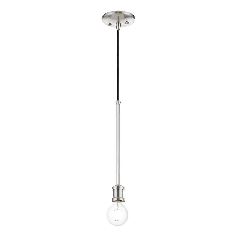 Image 5 Lansdale 1 Light Brushed Nickel Single Pendant more views