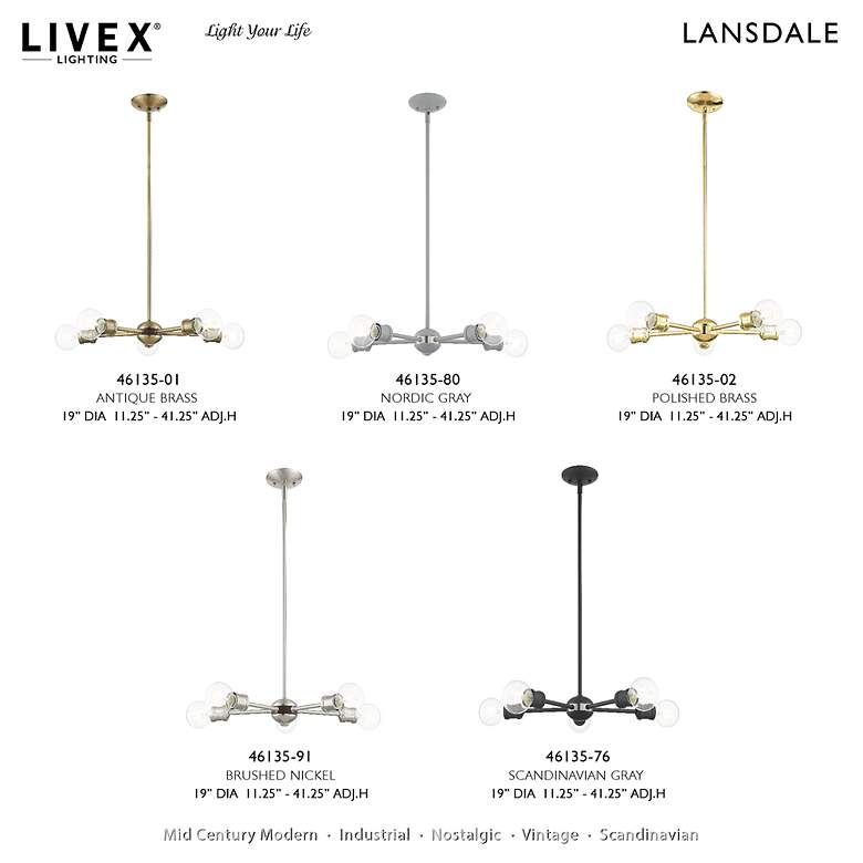 Image 6 Lansdale 1 Light Brushed Nickel Wall Sconce more views