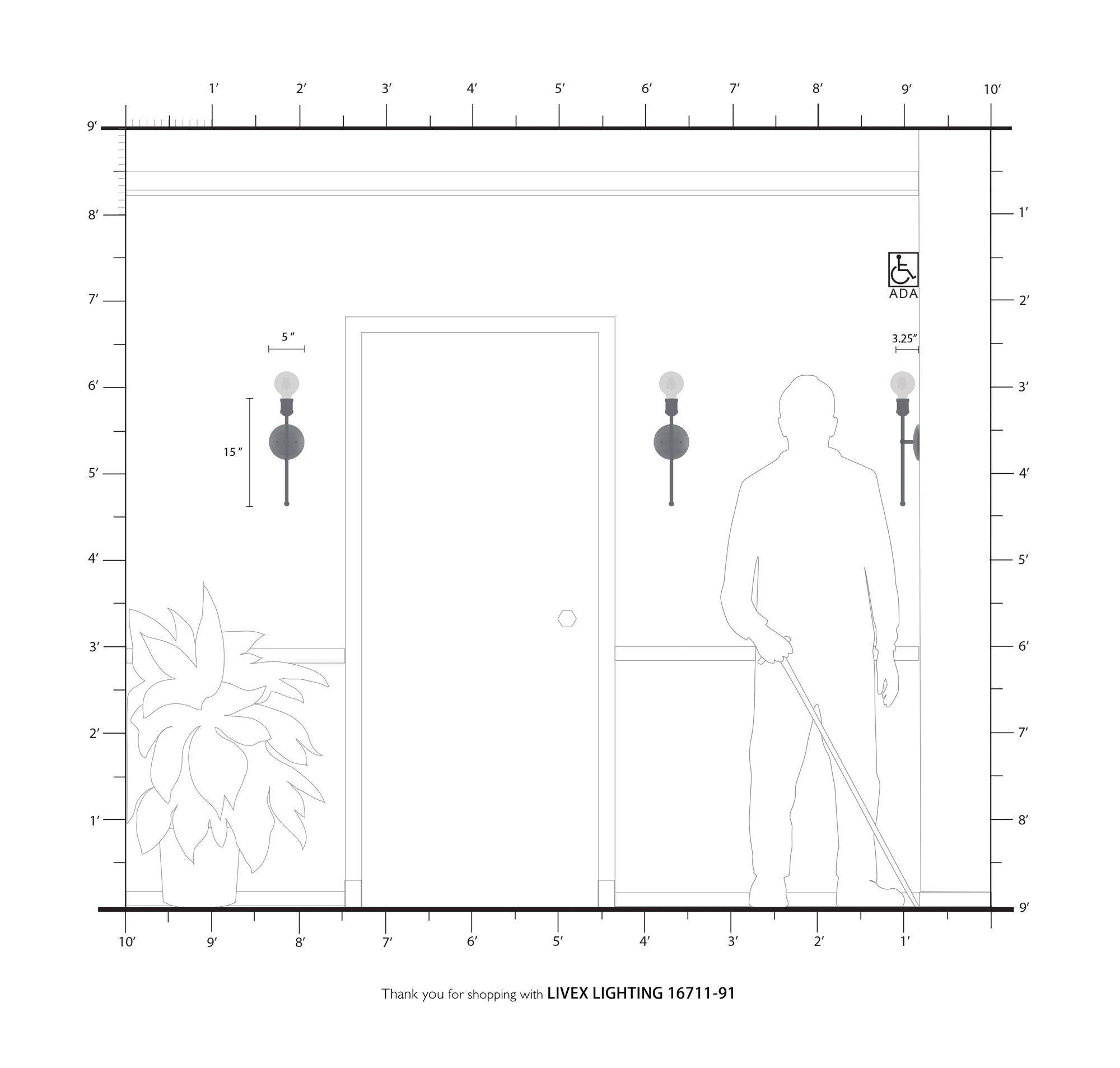 Lansdale 1 Light Brushed Nickel Wall Sconce