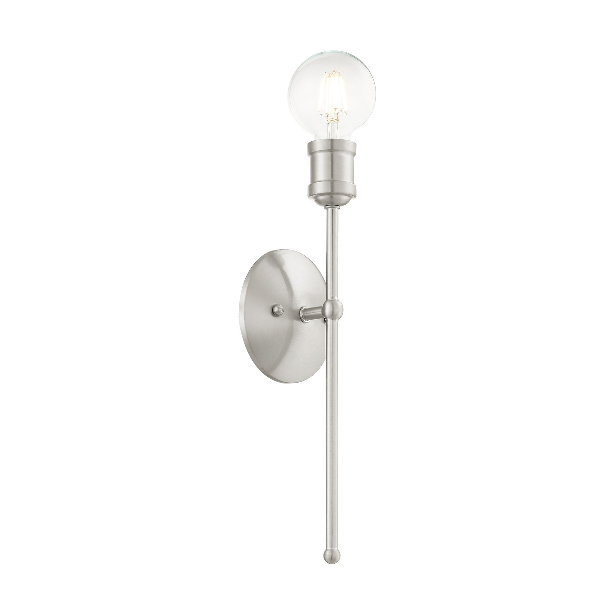 Lansdale 1 Light Brushed Nickel Wall Sconce