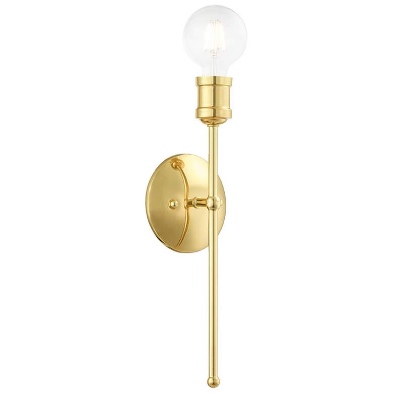 Image 1 Lansdale 1 Light Polished Brass Wall Sconce