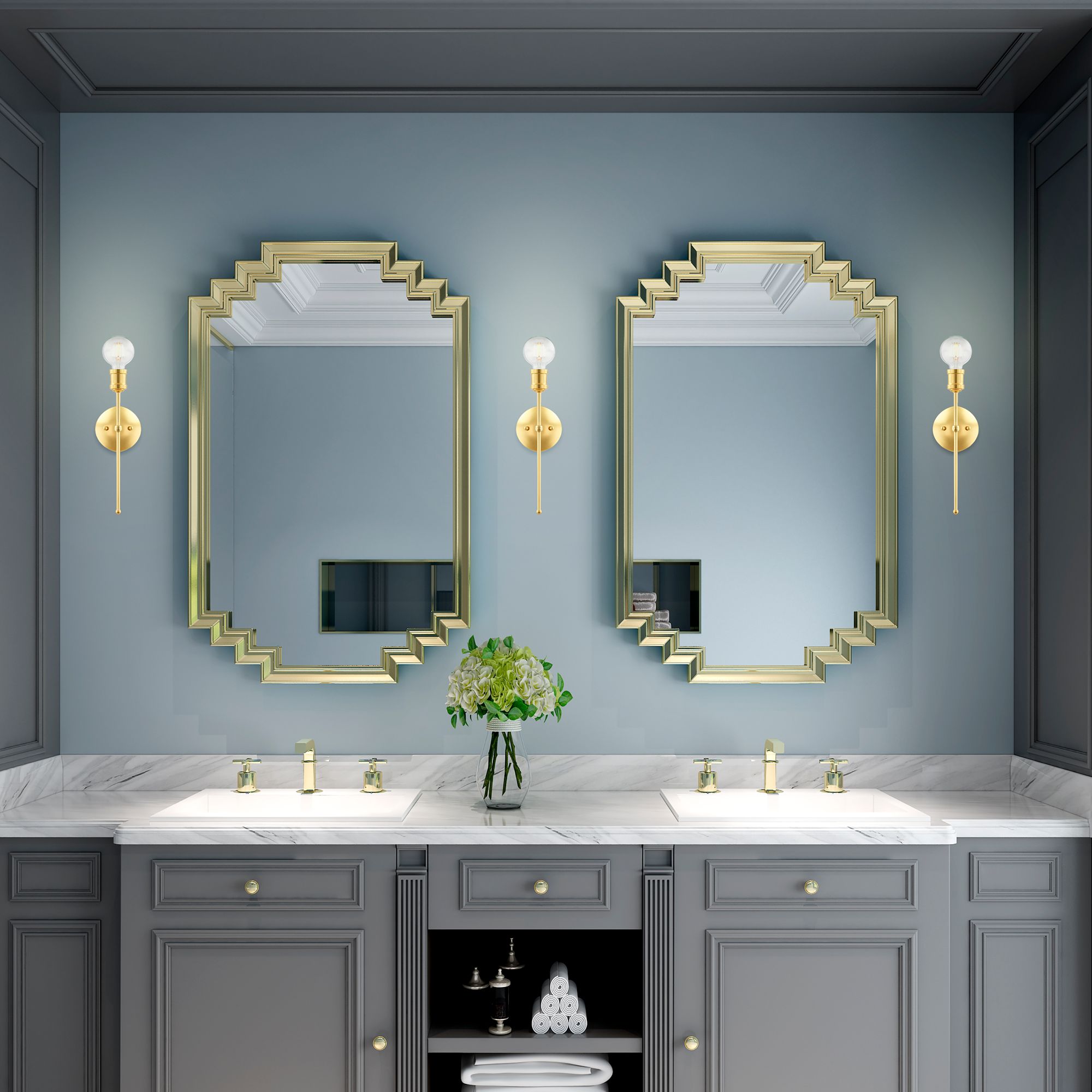 Lansdale 1 Light Polished Brass Wall Sconce