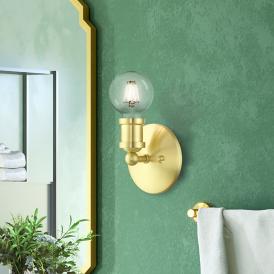 Lansdale 1 Light Satin Brass ADA Single Vanity Sconce Lansdale 1 Light Satin Brass ADA Single Vanity Sconce