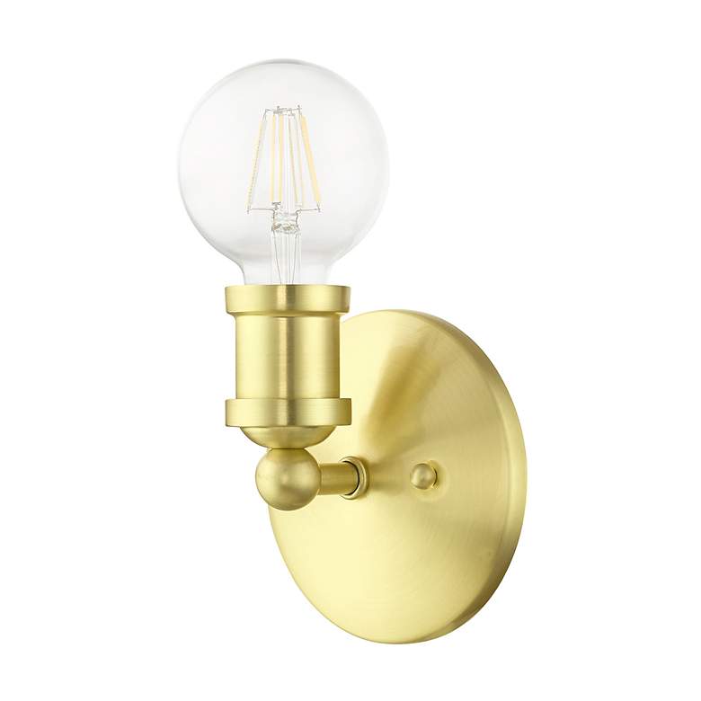 Image 3 Lansdale 1 Light Satin Brass ADA Single Vanity Sconce more views