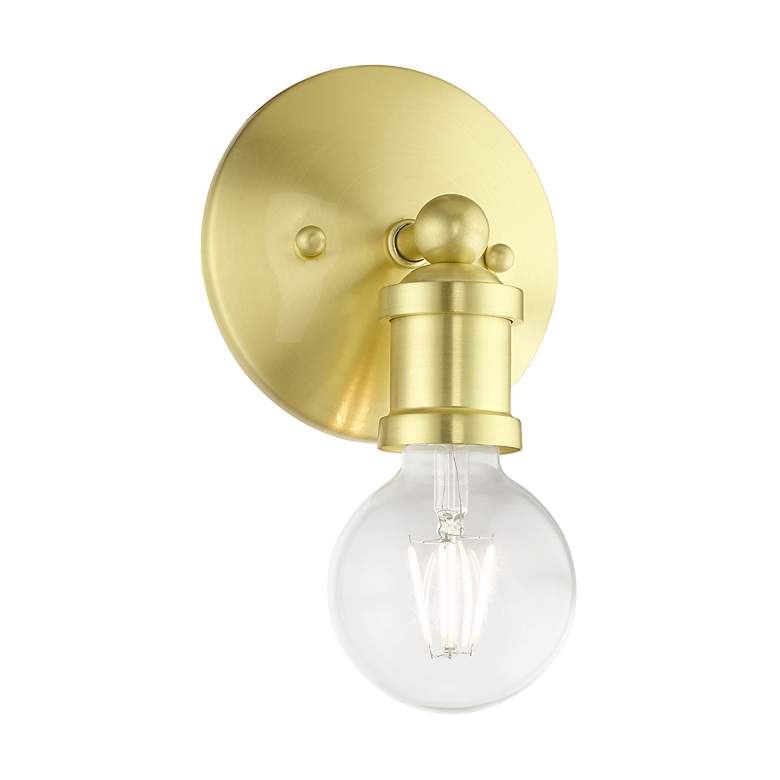 Image 5 Lansdale 1 Light Satin Brass ADA Single Vanity Sconce more views