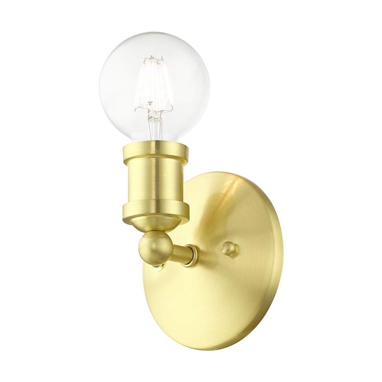 Image 6 Lansdale 1 Light Satin Brass ADA Single Vanity Sconce more views