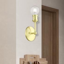 Lansdale 1 Light Satin Brass ADA Vanity Sconce Lansdale 1 Light Satin Brass ADA Vanity Sconce