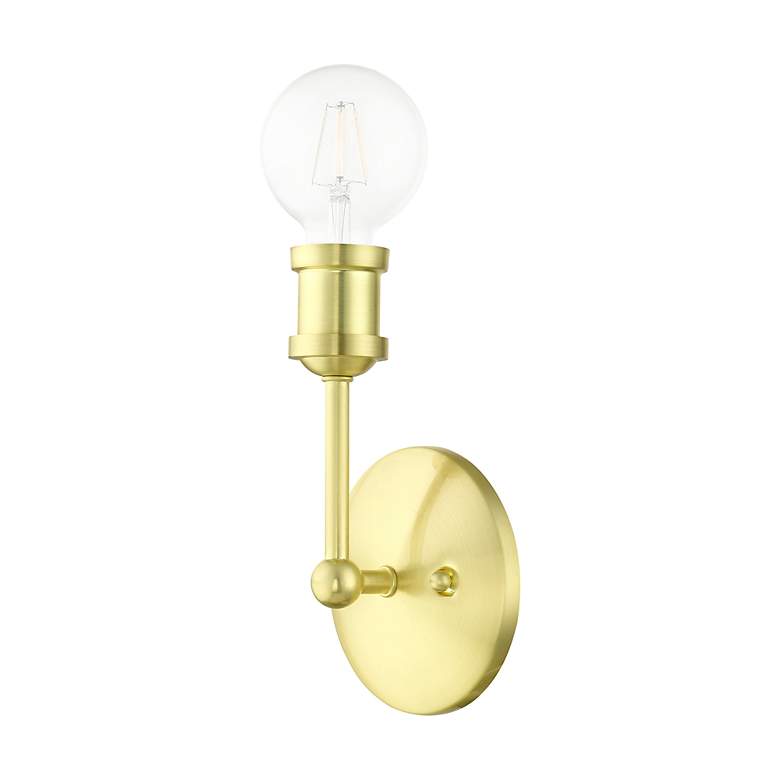 Image 3 Lansdale 1 Light Satin Brass ADA Vanity Sconce more views