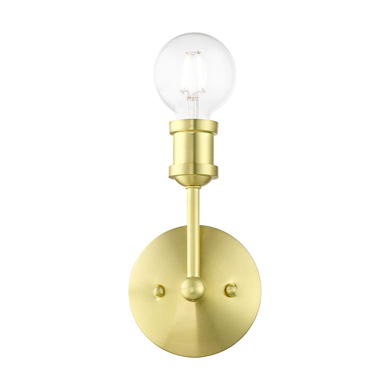 Image 4 Lansdale 1 Light Satin Brass ADA Vanity Sconce more views