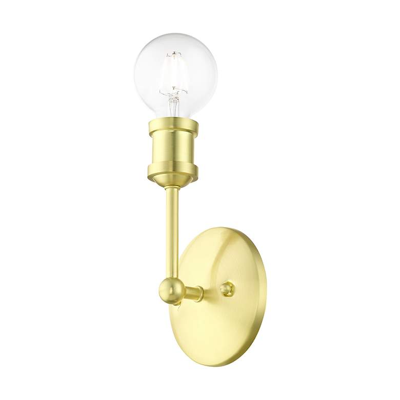 Image 6 Lansdale 1 Light Satin Brass ADA Vanity Sconce more views