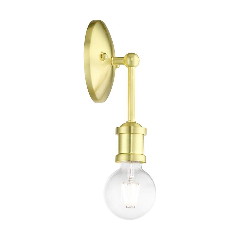 Image 7 Lansdale 1 Light Satin Brass ADA Vanity Sconce more views