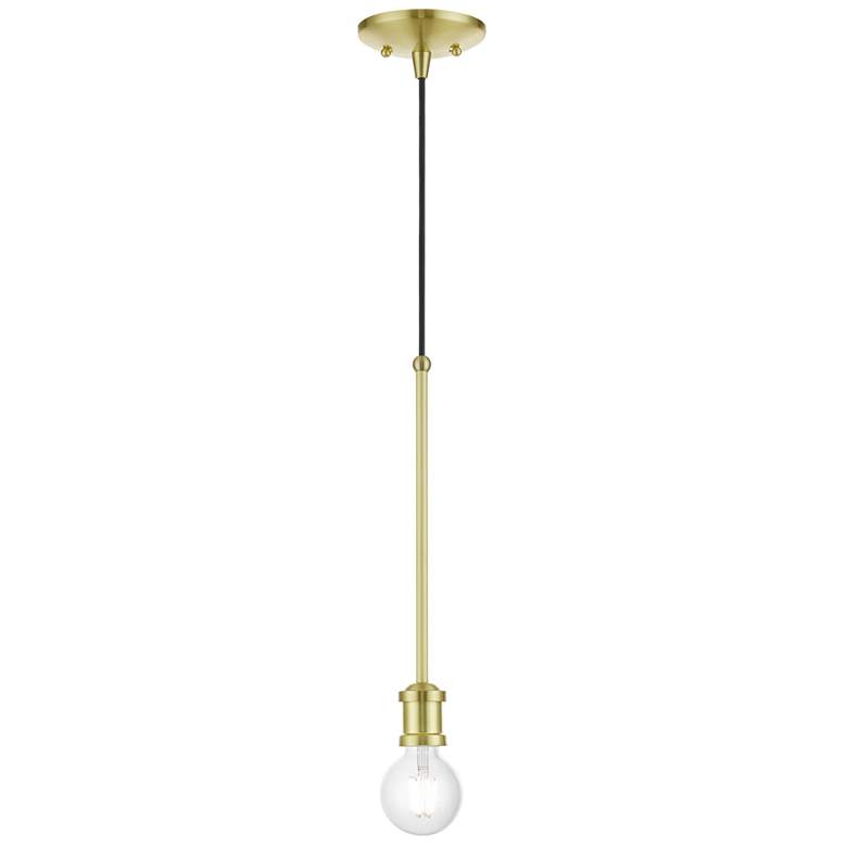 Image 1 Lansdale 1 Light Satin Brass Single Pendant