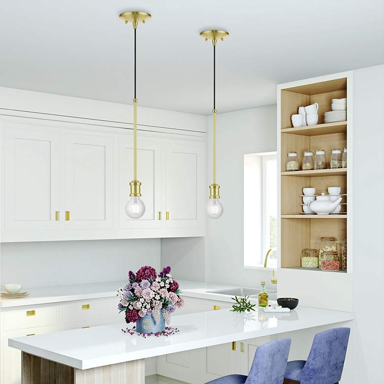 Image 7 Lansdale 1 Light Satin Brass Single Pendant more views