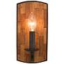 Lansdale 10" High Black Iron Wall Sconce