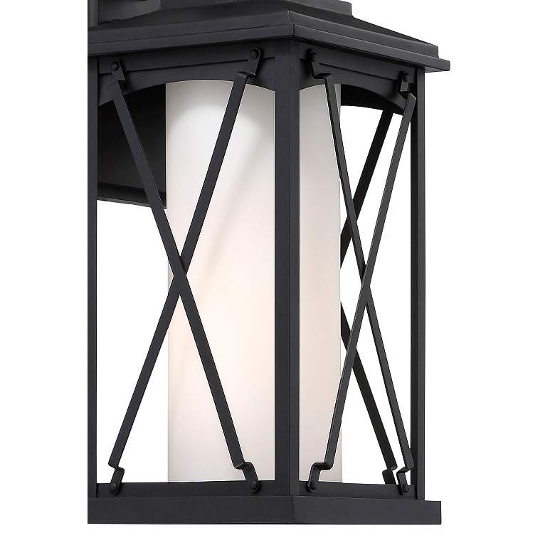 Image 2 Lansdale 15 1/2" High Matte Black Outdoor Wall Light more views