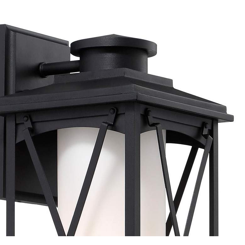 Image 3 Lansdale 15 1/2" High Matte Black Outdoor Wall Light more views