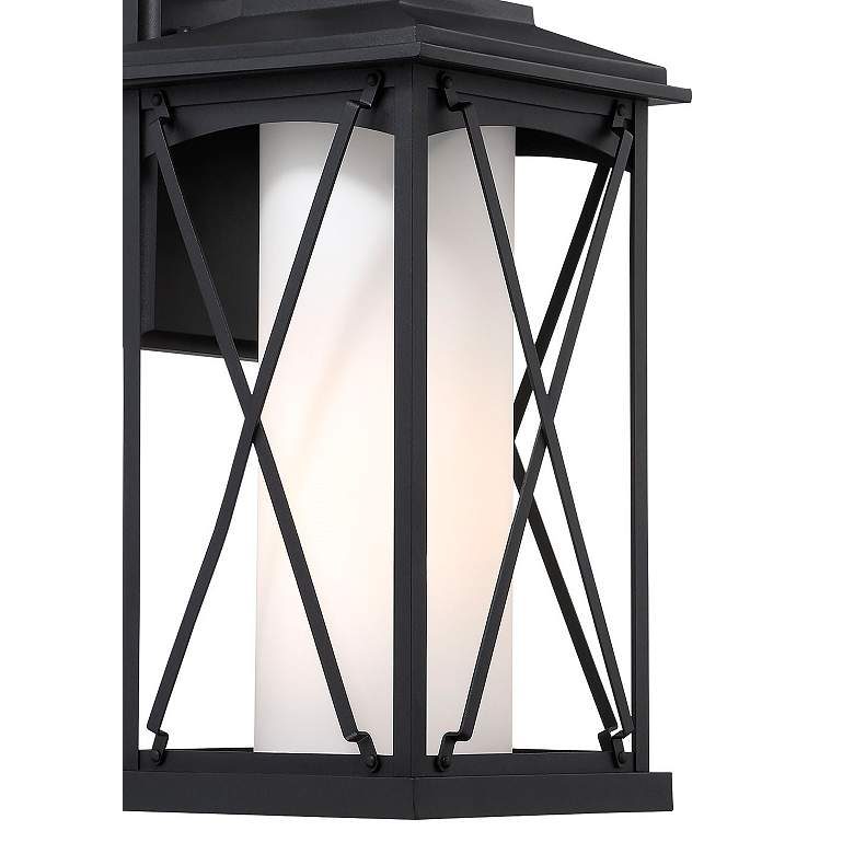 Image 2 Lansdale 18 inch High Matte Black Outdoor Wall Light more views