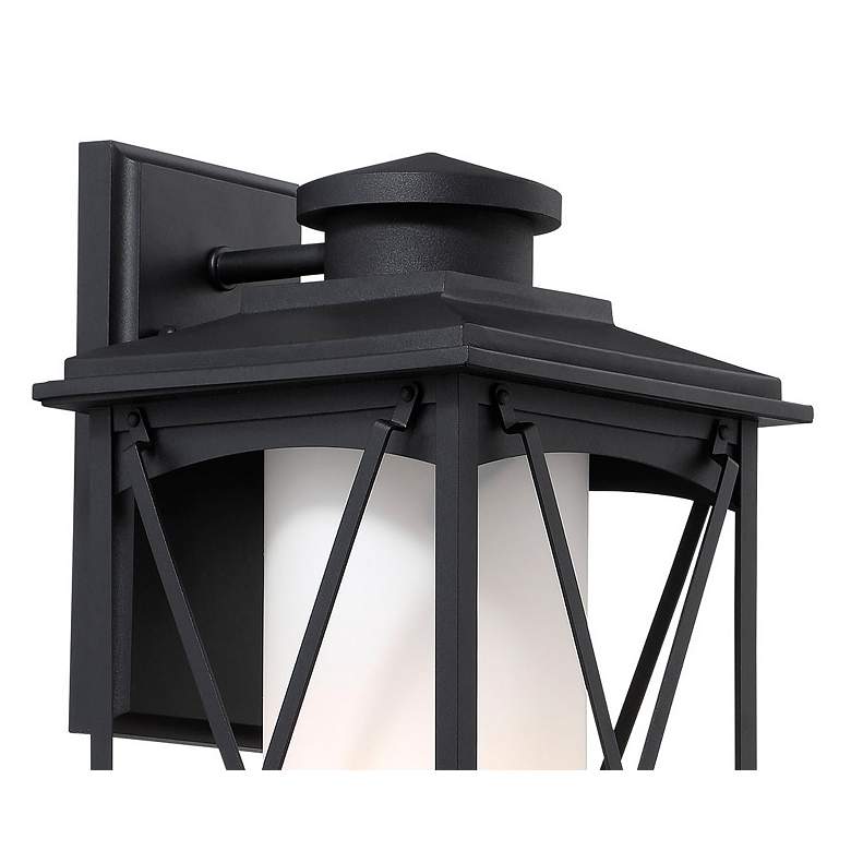 Image 3 Lansdale 18" High Matte Black Outdoor Wall Light more views