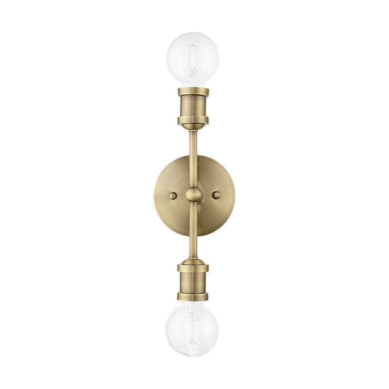 Image 4 Lansdale 2 Light Antique Brass ADA Vanity Sconce more views