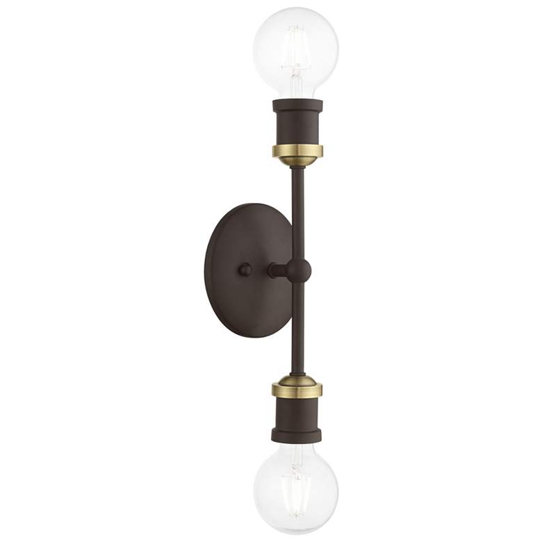 Image 2 Lansdale 2 Light Bronze ADA Vanity Sconce