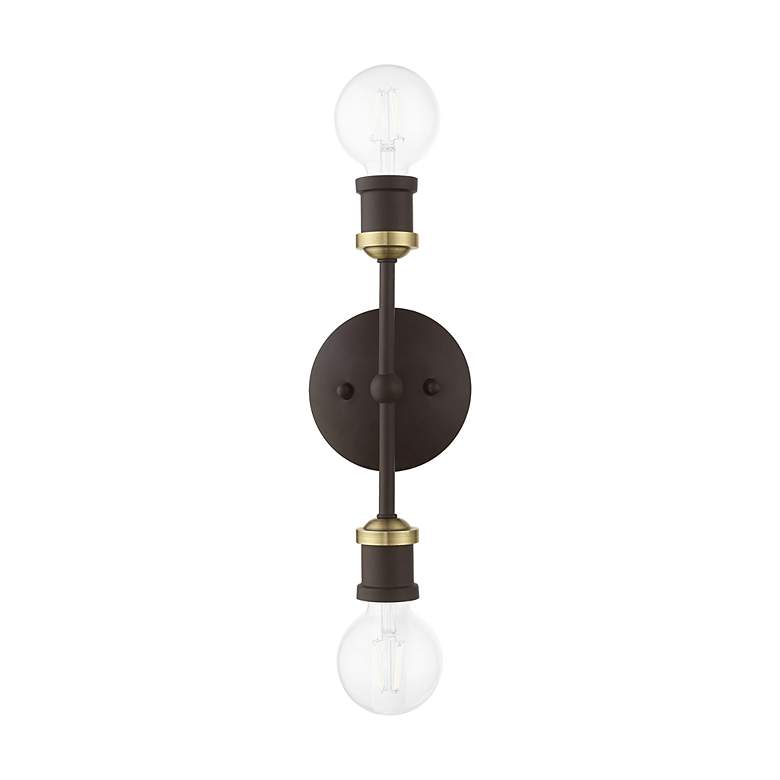 Image 3 Lansdale 2 Light Bronze ADA Vanity Sconce more views
